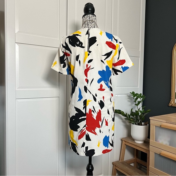 Zara Woman Women's Multi Color Abstract Paint Splatter dress Size S - Picture 4 of 5